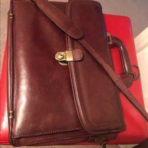 Leather Briefcase, Real, Vintage